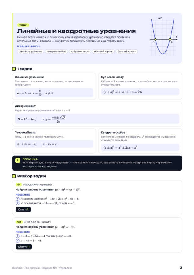 Страница разбора